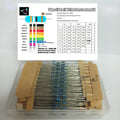 640pcs 64 Values 1R - 10MR 1/6W 1% Metal Film Resistors Asso