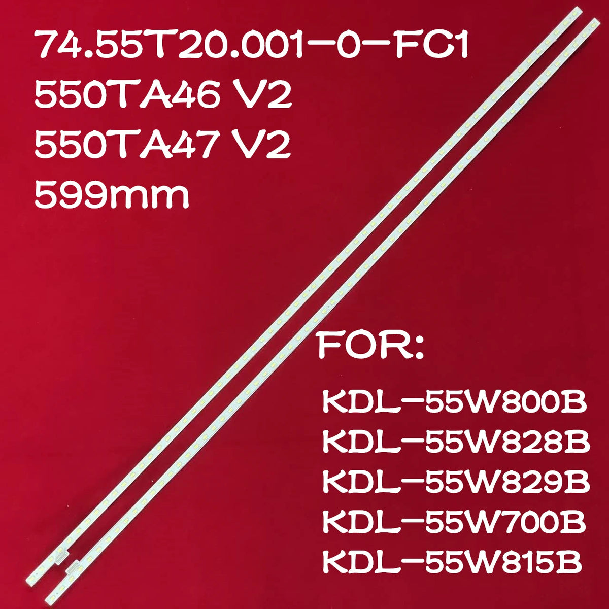 LED Backlight Strip for KDL-55W800B KDL-55W815B KDL-55W828B KDL-55W829B KDL-55W700B T550HVF05.0