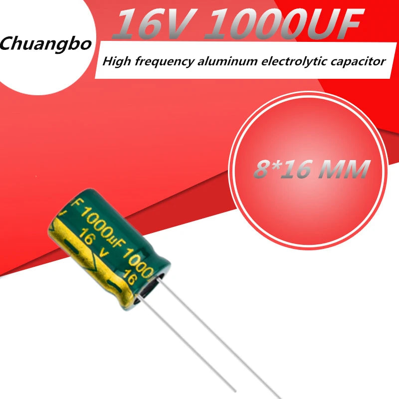 10pcs-20pcs 16V1000UF 1000UF 16V 8 16 low ESR/impedance high