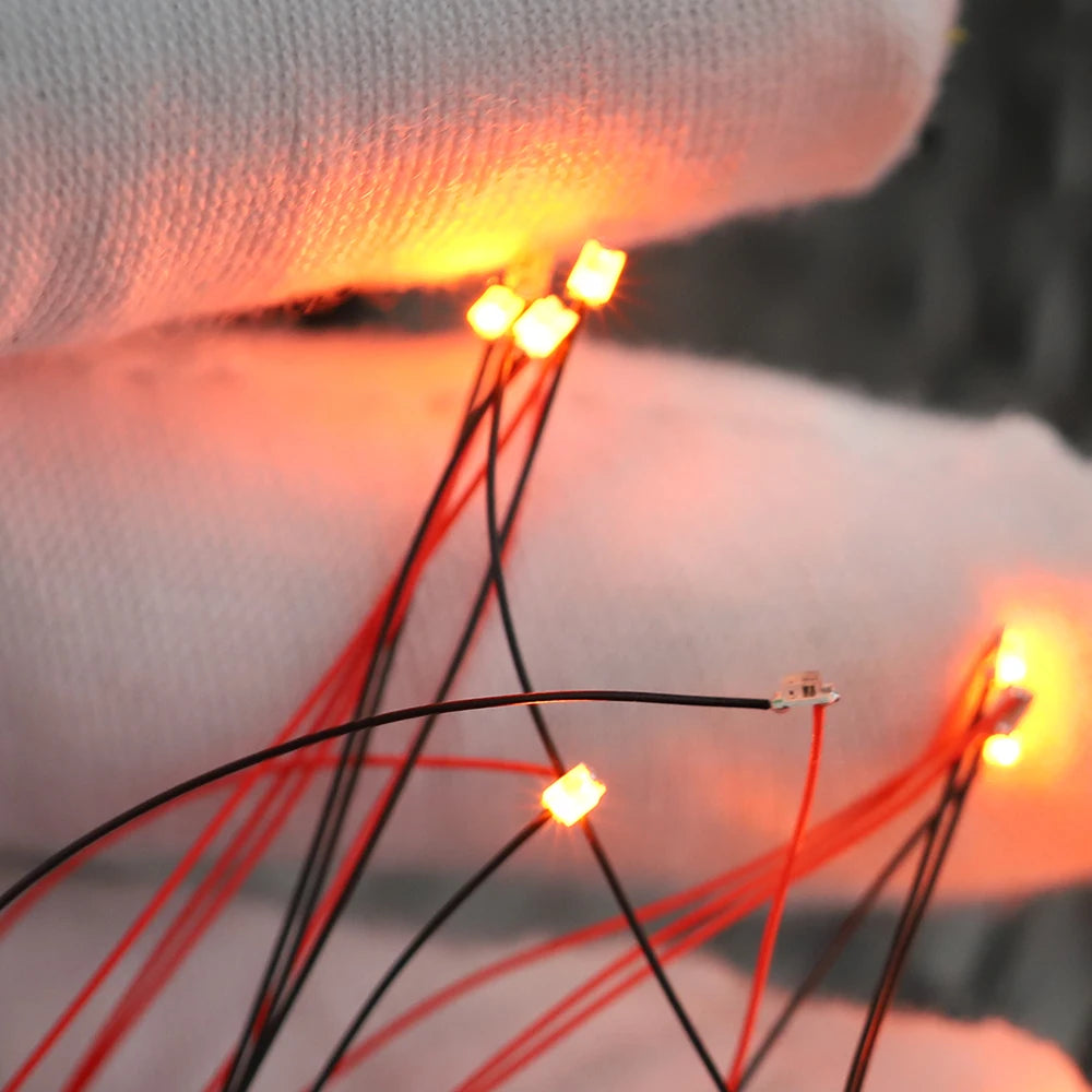 20PCS Wired Chip Led SMD 3V Led Lamp For Models Train Pre-so