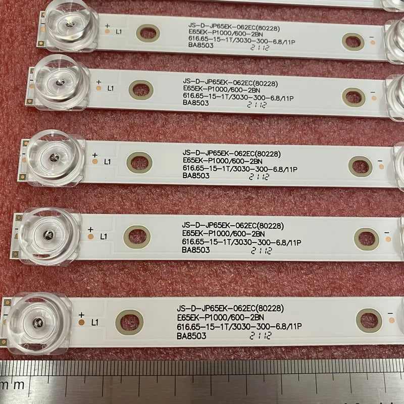 LED Backlight Strip for Kit 12pcs 6LED(6V) LED Backlight Bar For AKAI AKTV655 JS-D-JP65EK-062EC