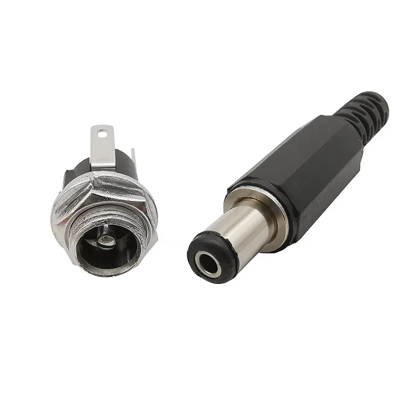 DC Power Male Female Adapter 5.5x2.1mm DC Power Plug Jack So