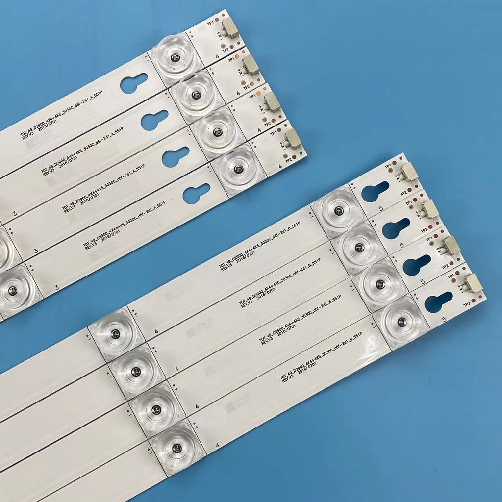 LED Backlight Strip for 8pcs LED Backlight strip for 49S405 49S403 LVF490CSOT D49A620U 49D2900 A B