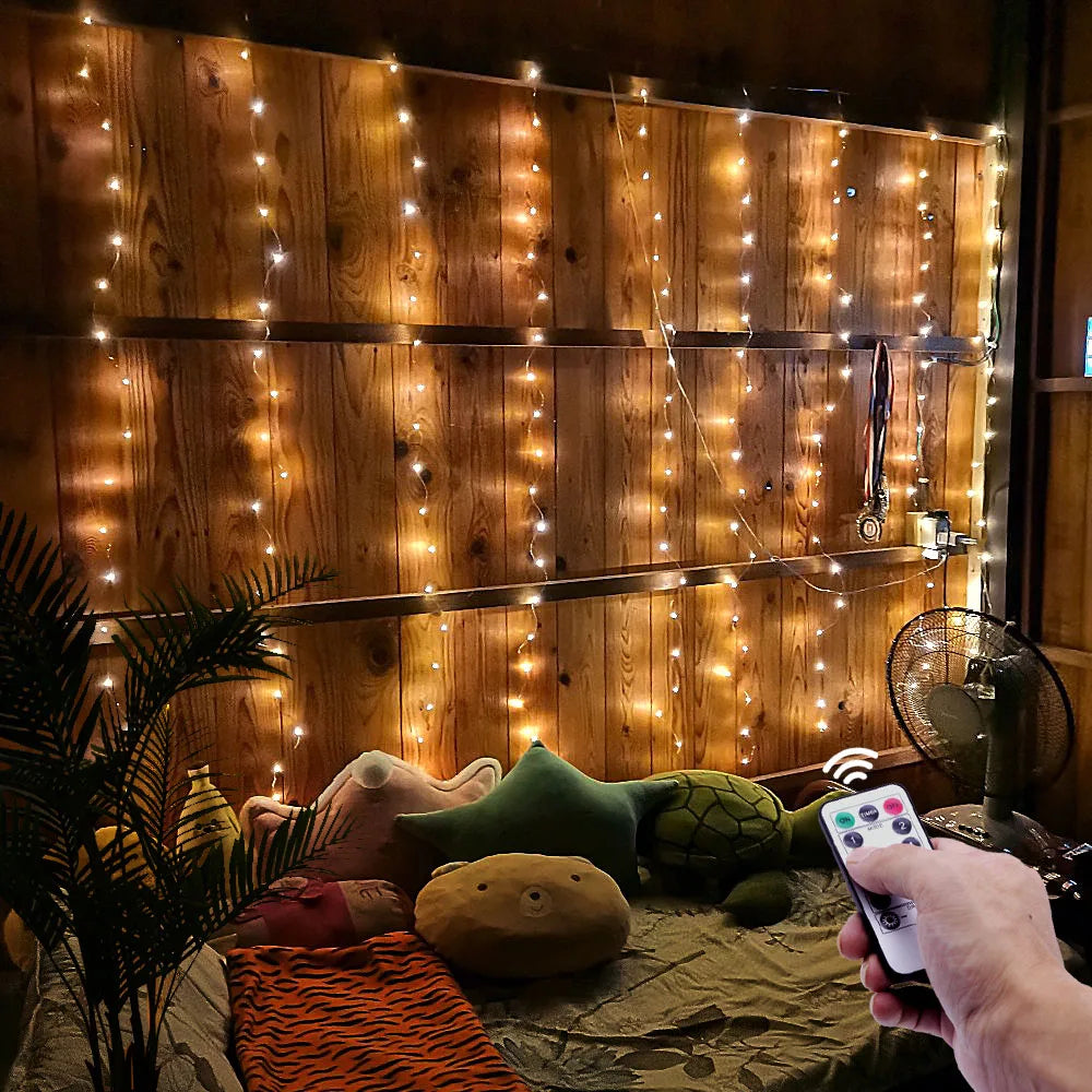 3MX2M LED Waterproof Remote-control 8 Modes Fairy Lights USB