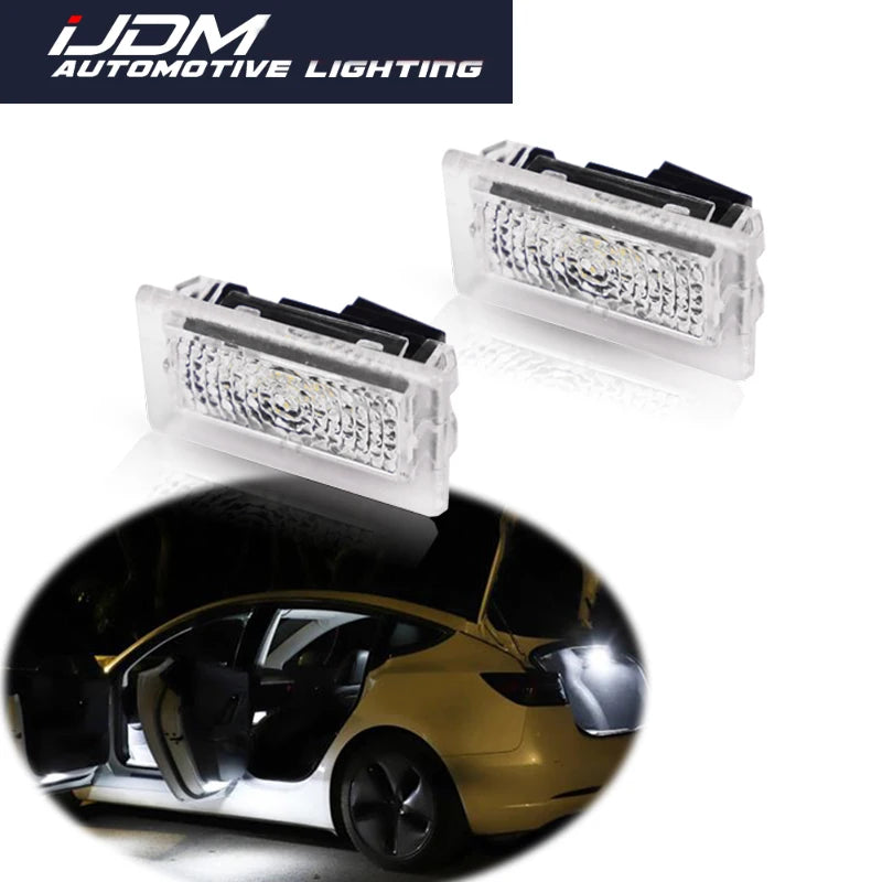 2PCS for Tesla Model S Model X Model 3 Xenon White LED Car I