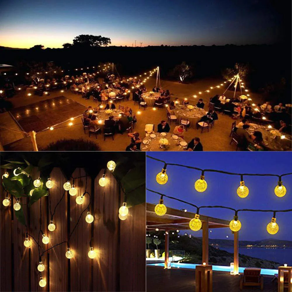 3M 6M 11M Crystal ball LED String Fairy Lights USB/Battery P