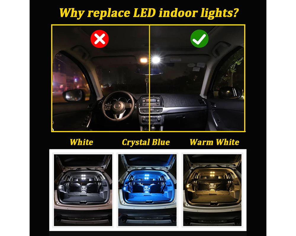 BMTxms No Error LED Interior Light Kit For Honda Civic Insig