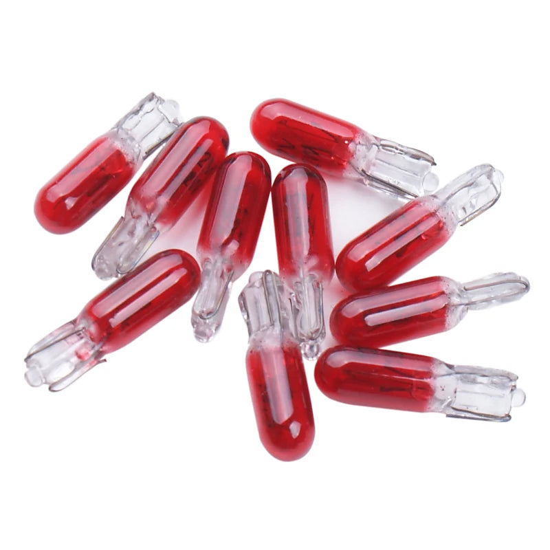 10/20pcs T5 W3W LED Bulbs Car Interior Light Dashboard Warni