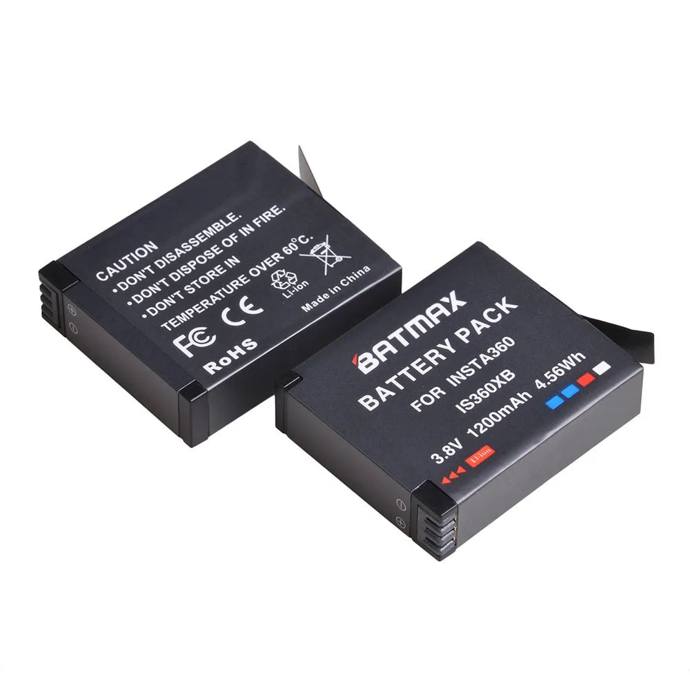 Batmax 1200mAh Insta360 One X Camera Battery IS360XB Replace