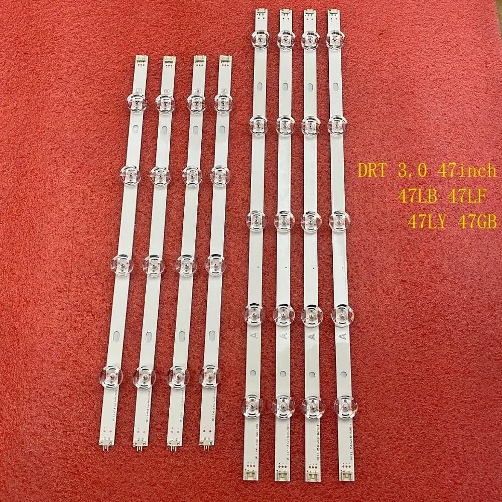 LED Backlight Strip for 8 PCS/set LED Backlight Strip for TV DRT 3.0 47 inch A B 6916L-1715A 1716A 47LB653V