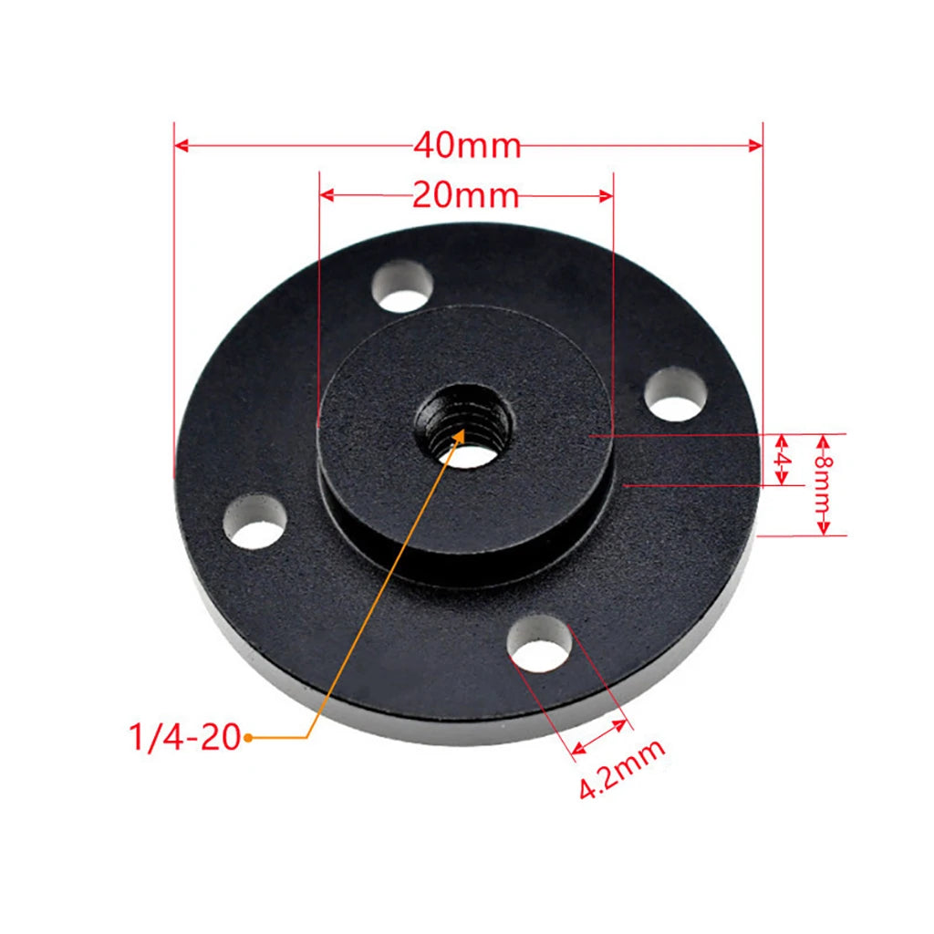 Metal Plate Wall Mount 1/4 3/8 Thread Magic Arm Fixed Base for Webcam Projector Holder Monitor Light Stand DSLR Camera Bracket
