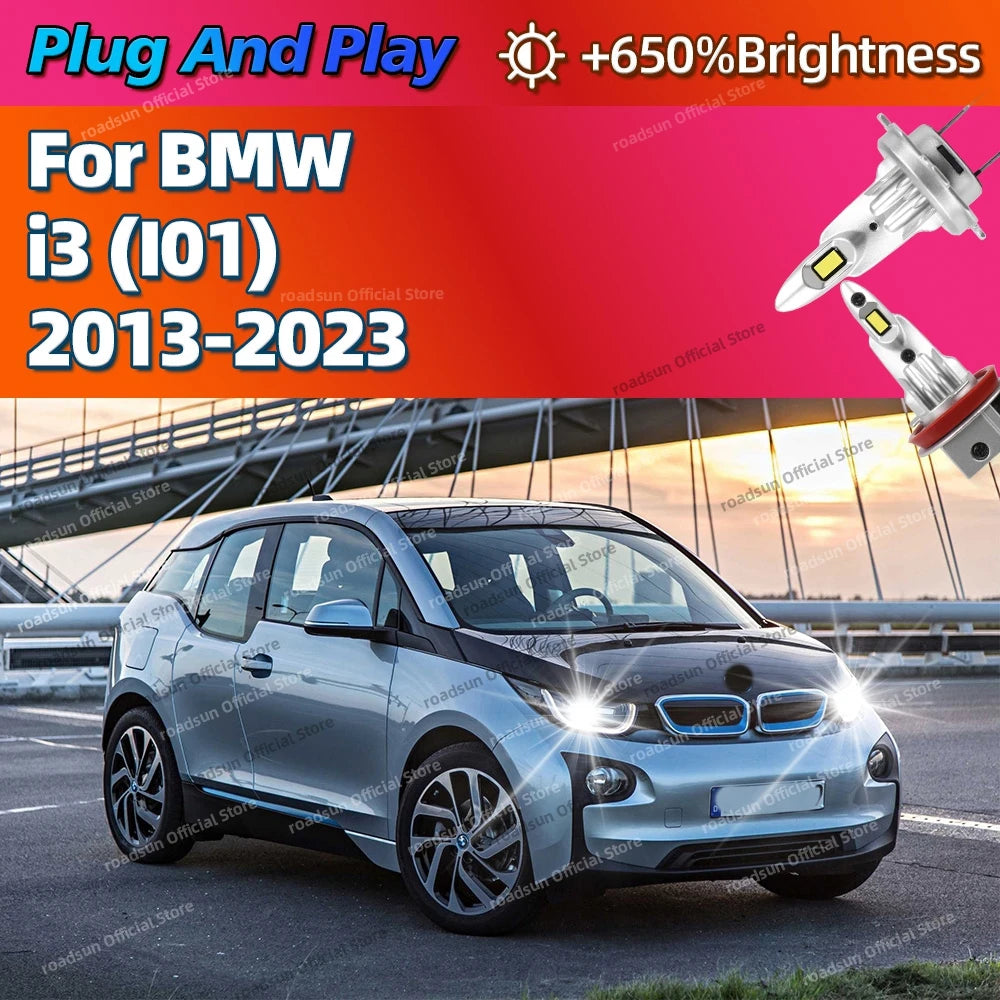 2/4Pcs LED Bulb Headlight Wireless 160W Auto Light Lamp Plug