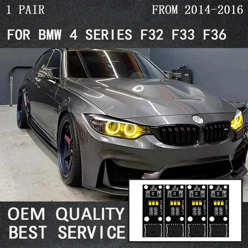 Angel Eye DRL LED Boards for BMW 4S F32 F82 M4 F33 F83 M4 F36 LED Xenon Headlight Daytime Running Light for