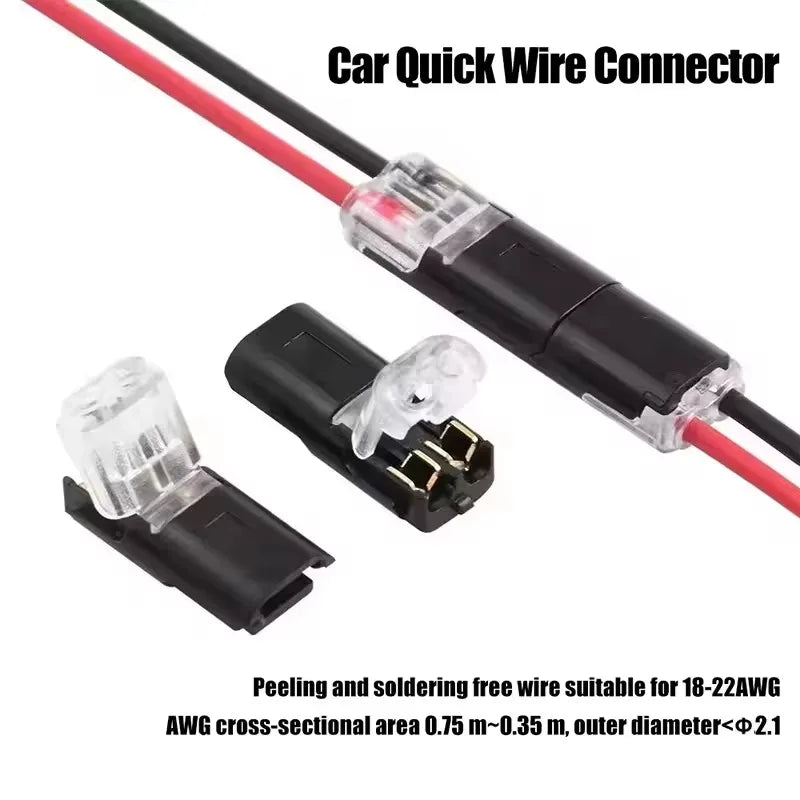 10/300pcs D2 Car Wire Connectors Quick Splice Crimp Terminal