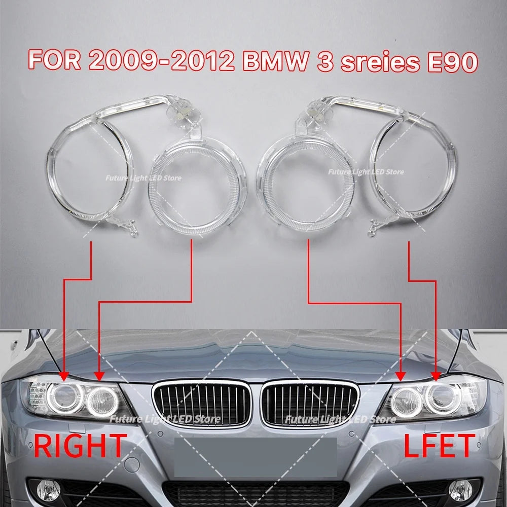Angel Eye DRL Light Guide Plate Headlight Light Tube Daytime Running Light Guide Tube Strip For BMW 3 Series