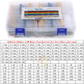 2600pcs 130Value 1/4W 0.25W 1% Metal Film Resistors Assorted