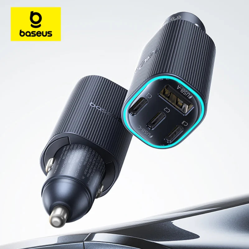 Baseus 160W Car Charger Fast Charging PPS PD3.0 USB Type C C
