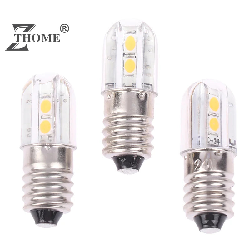 E10 Led Bulb 6V 12V 24V Upgrade Bulbs 4LED Lamp Replacement 