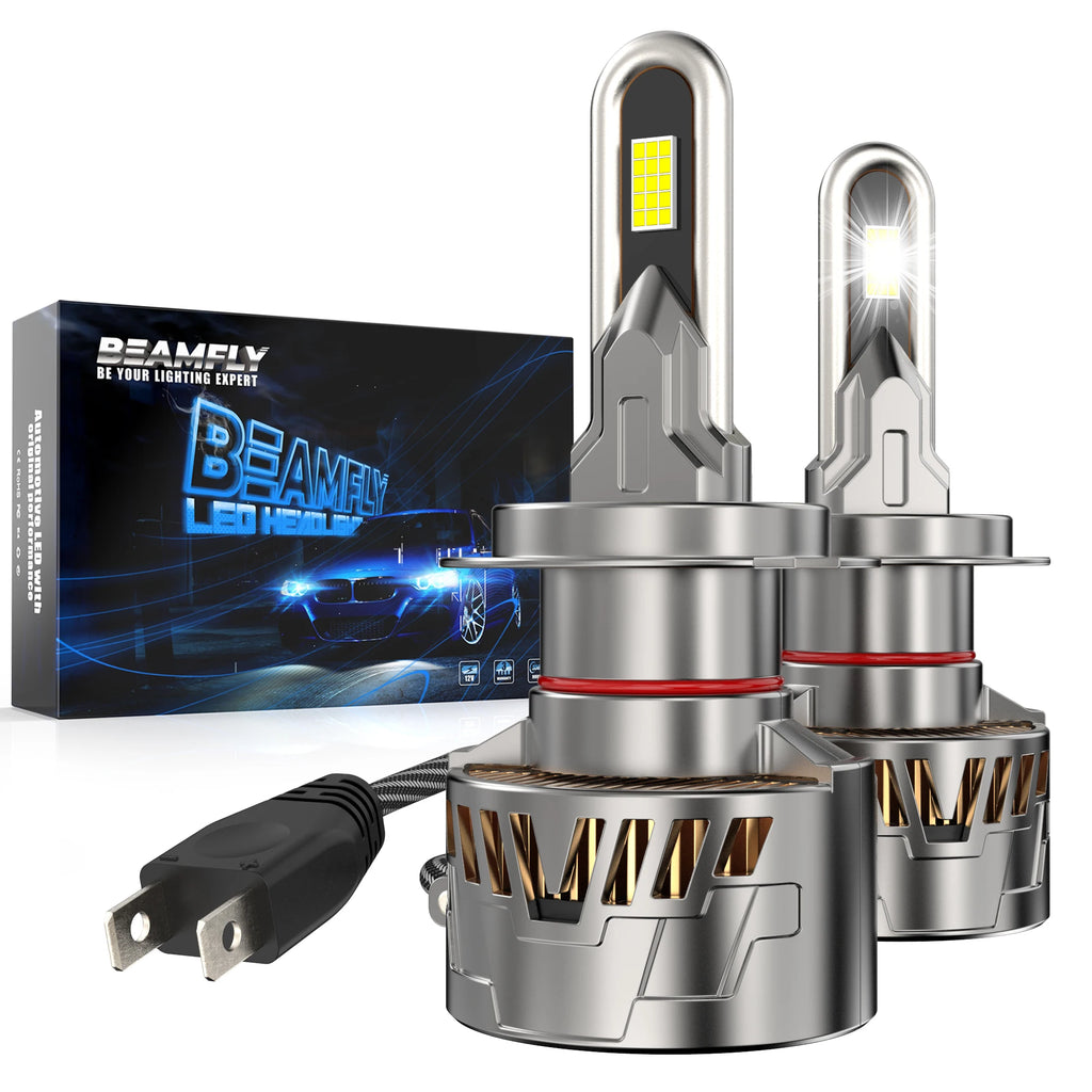 BEAMFLY H7 H15 LED Headlight Bulbs 160W 38000LM CSP Chips 65