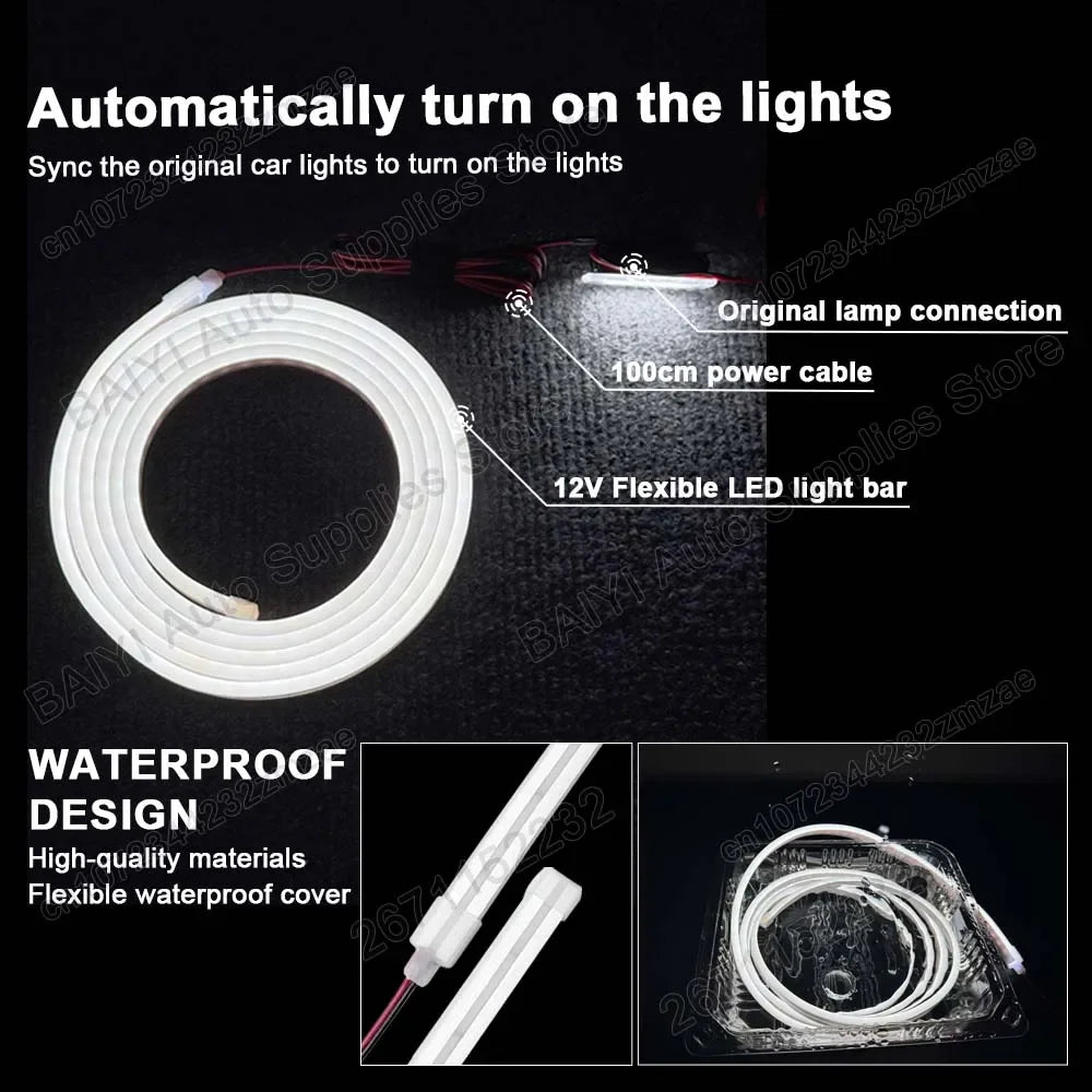 Car Trunk Light Bar For Tesla MODEL 3 2017-2026 Rear Luggage