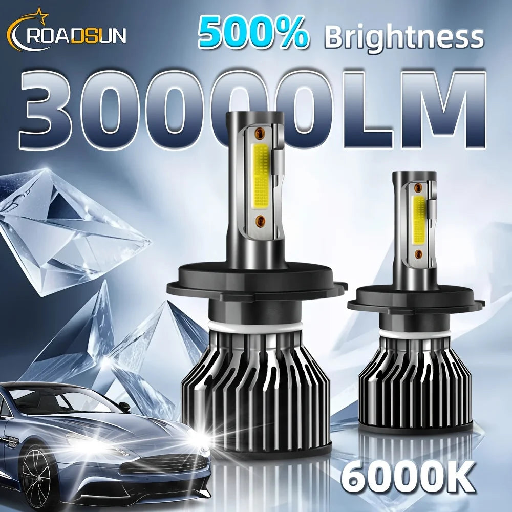 30000LM 200W H1 H7 H11 9005 9006 H4 9004 9007 H13 LED Headli