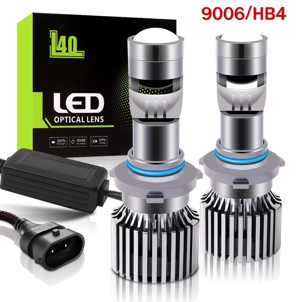 H7 LED Laser Lenses For Cars H10 9005 HB3 9006 HB4 H11 Mini Loupe H4 Laser Headlight Bulb LED Lens Projector 200W 12V Auto Lamps