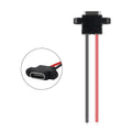 5/10pcs USB 3.1 Connector Type-C 2Pin Welding Wire Female Waterproof Female Socket Rubber Ring High Current Fast Charging Port
