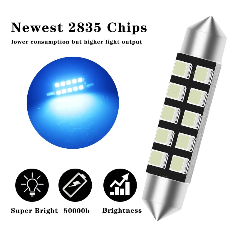 2pcs CANBUS C5W LED Festoon C5W LED Purple 31mm LED 36mm 39m