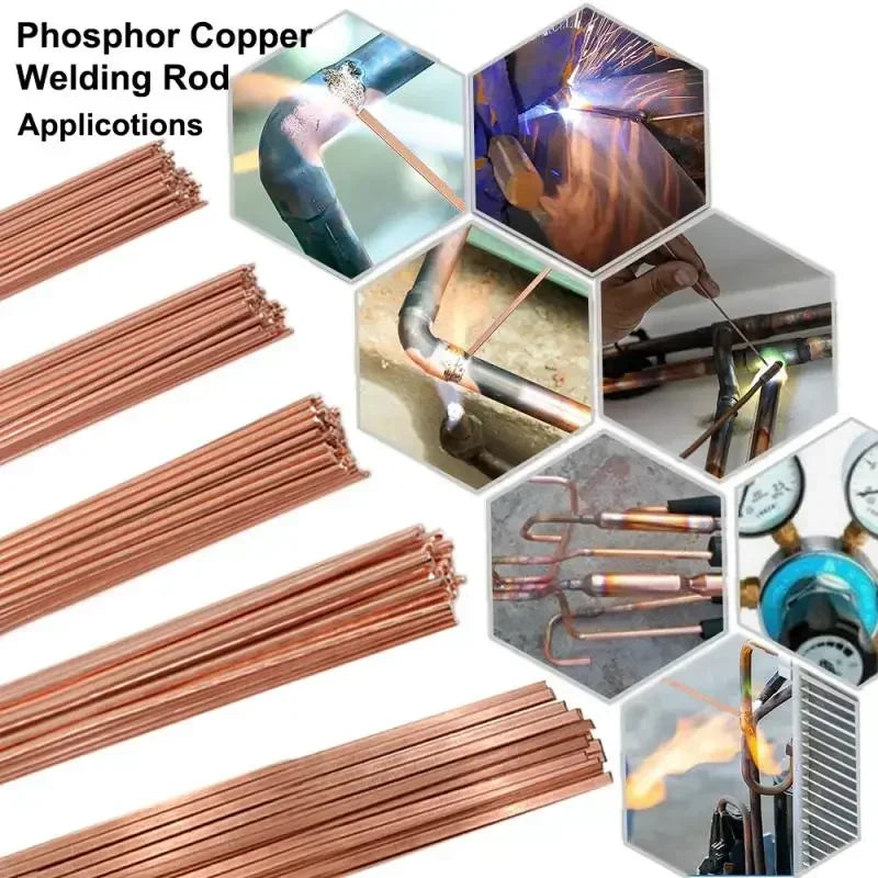 1-3mm Phosphor Coppers Welding Rods Round/Flat Electrode Wel
