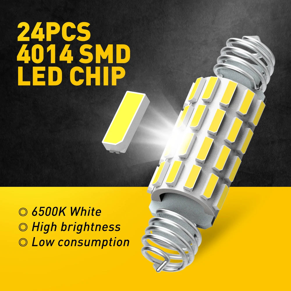 2Pcs AUXITO LED C5W C10W 39mm 41mm 42mm LED Festoon Canbus E