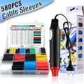 1160/580/164PCS Heat Shrink Tubing Kit Wire Shrinking Wrap C