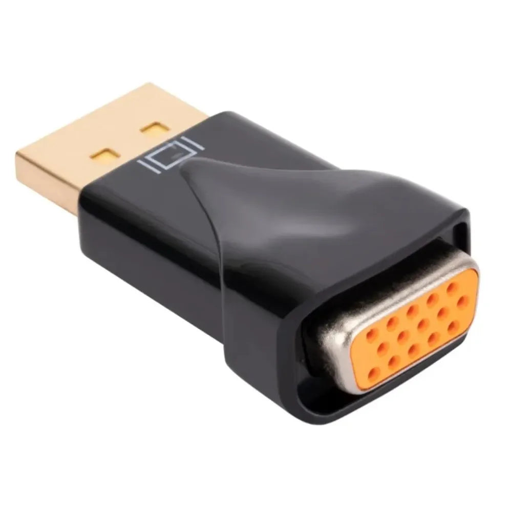 DP to VGA Adapter 1080P DisplayPort Male to VGA Female Gold-