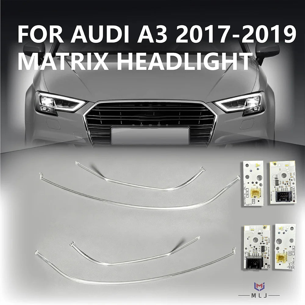Headlight Daytime Running Light 8V0998473B 8V0998474B Light Source Chip Light Guide Tube DRL Strip for Audi