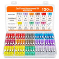 Car Fuse Assortment Kit Mini Blade Fuses Automotive Standard Auto Fuses Micro Puller Replacement for RV Camper Boat Truck