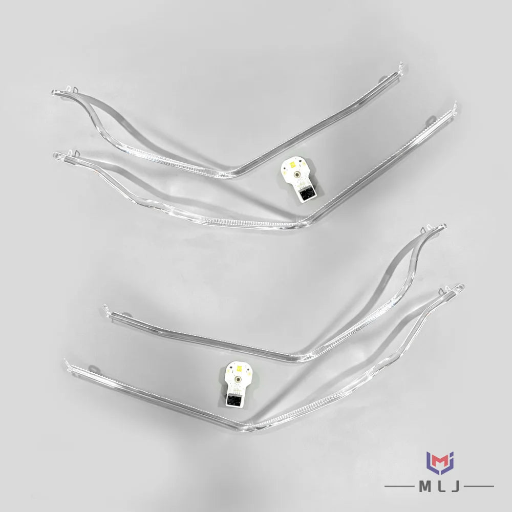 Headlight Angel Eye DRL Chip Boards Light Guide Acrylic Tube Strips Daytime Running Light for Volkswagen
