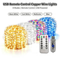 5M/10M/20M/30M USB Led String Light 8Mode Remote Control Lig