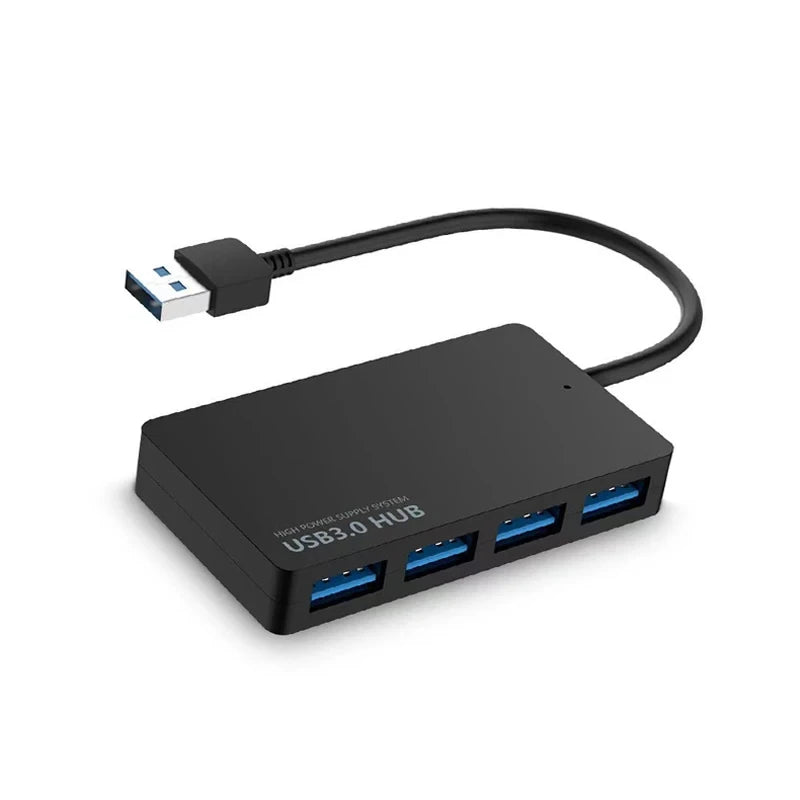 High-Speed USB 2.0 Hub 4-Port Data Cable Splitter Adapter Multi-System Plug And Play Expander for Enhanced Connectivity