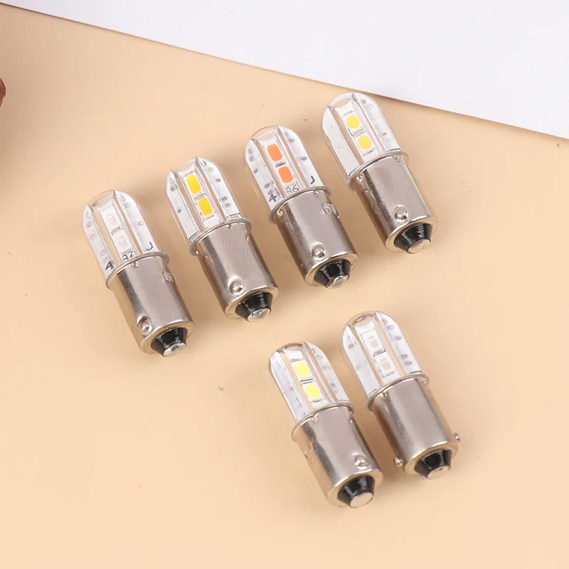 1Pcs BA9S Led Bulb 6V Upgrade Bulbs 4LED Lamp Replacement Fo