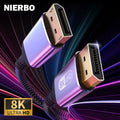 NIERBO DisplayPort Cable 8K DP 1.4Cable 8K 60Hz 4K 144Hz Bra