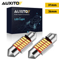 AUXITO 4/2Pcs C10W LED Canbus Festoon 31mm 36mm C5W LED Bulb