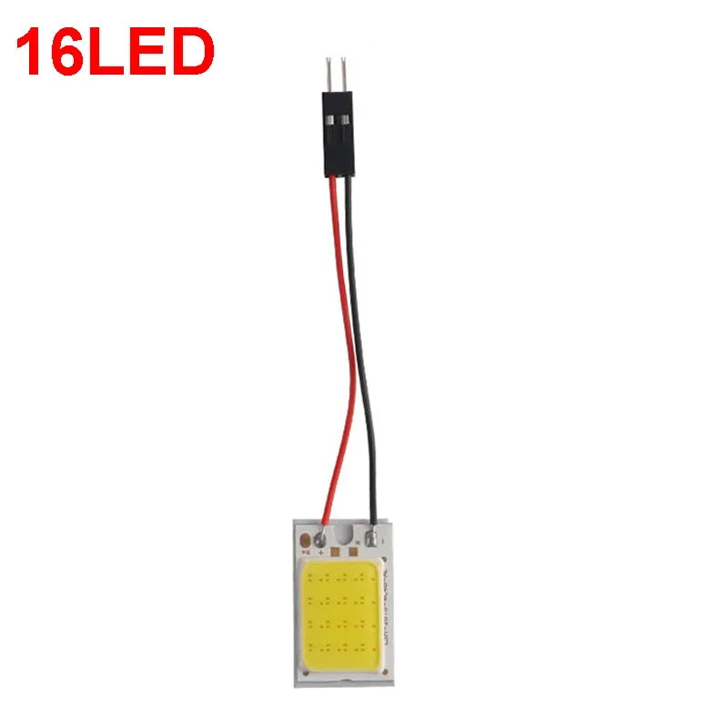 12V-24V Universal Car Interior Readling Lamp COB 108SMD LED Panel Dome Light High Brightness Bulb Truck Waterproof Lamp