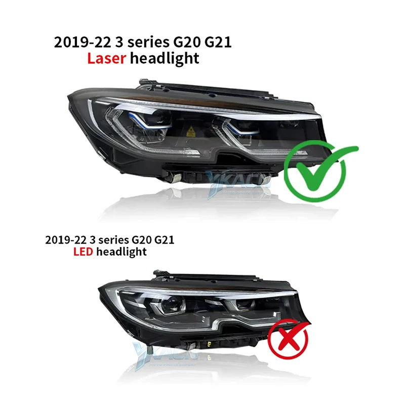 Angel Eyes DRL Chips 63118737144 For 19-22 BMW 3 Series G20 G21 Laser Headlight Daytime Running Light Red
