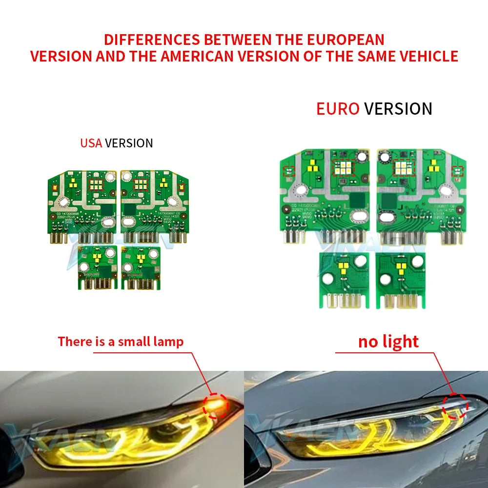 Angel Eye DRL Module For 19-22 BMW 8 Series M8 G14 G15 F92 F93 G16 840i Daytime Running Lights Blue Red for