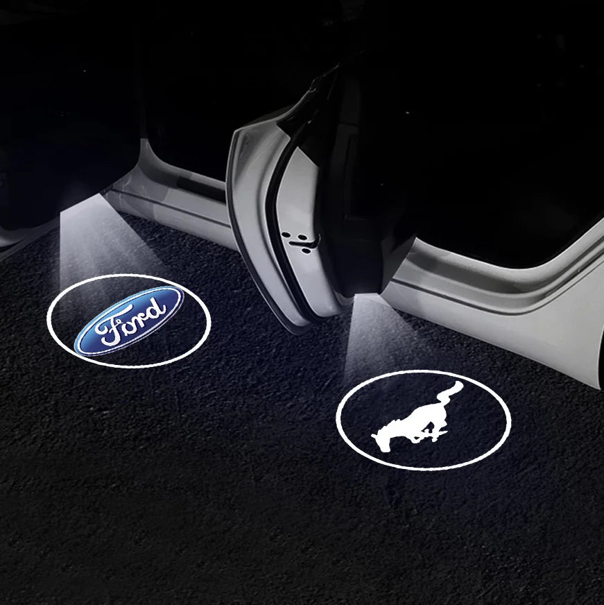 1/2pcs LED Car Logo Door Welcome Light Wireless Projector La