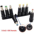 8Pcs AC DC 5.5X 2.1 MM Female Jack Plug Adapter Connectors T