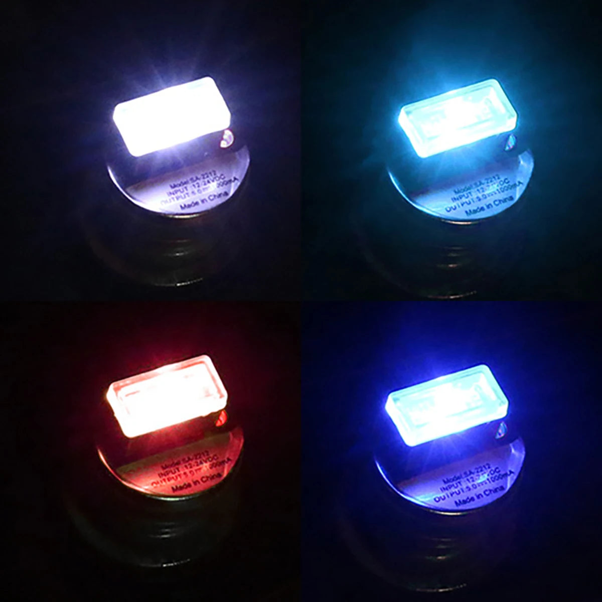 Car USB LED Atmosphere Light Mini Romantic LED Lamp Car Inte