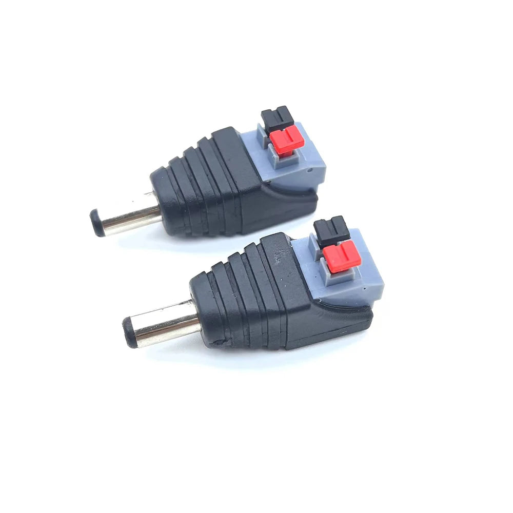 5pcs 12V DC Power Connector Plug Jack Male Female Socket Bar