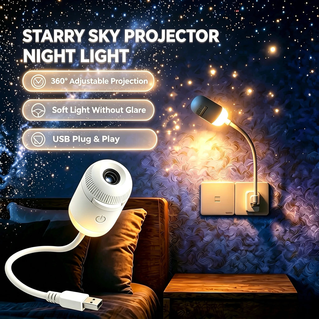 Galaxy Star Projector 2-in-1 Portable Lamp with 12 Slides 36