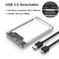 2.5inch USB 3.0 HDD Enclosure SATA SSD Hard Drive Case with 
