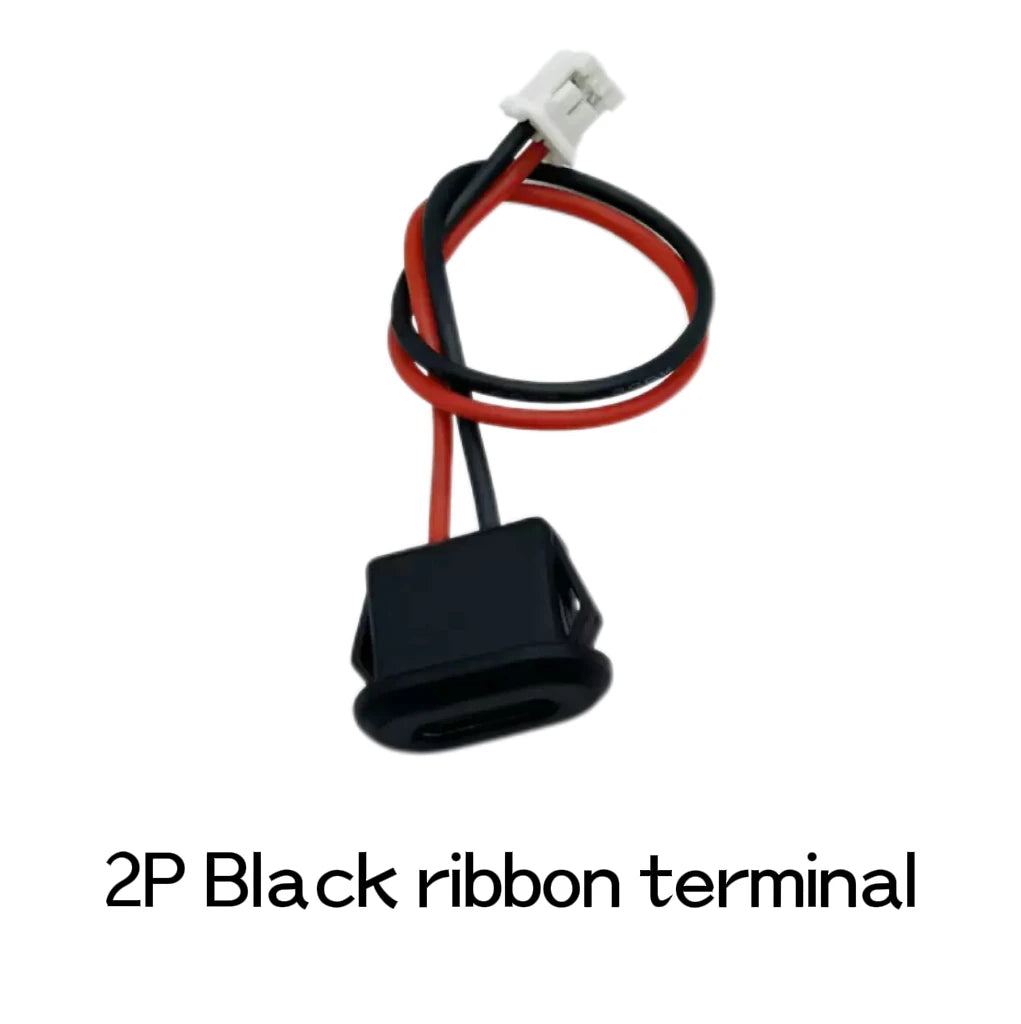 Type C Female Connector Waterproof USB C Female Jack Socket 2 Pin 3A Charging Port Power Cable Extension Direct Crimp Mount